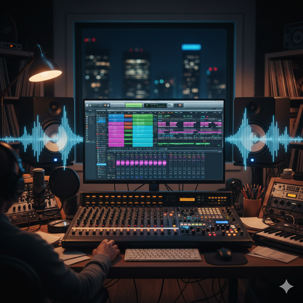 Professionel lydredigering udstyr